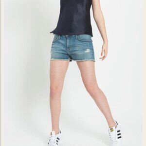 Current Elliott The Boyfriend Raw Hem Jean Shorts